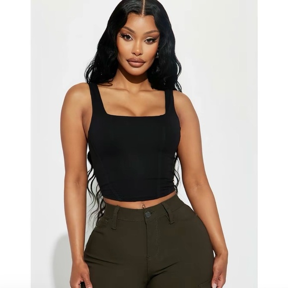 Fashion Nova Tops - Fashion Nova | Corset Tank | Size L NWT